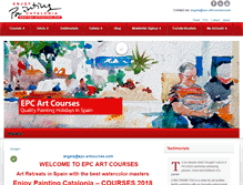 Tablet Screenshot of epc-artcourses.com